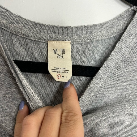 Free People Bonsai Lace Grey Tank Small - Picture 6 of 7